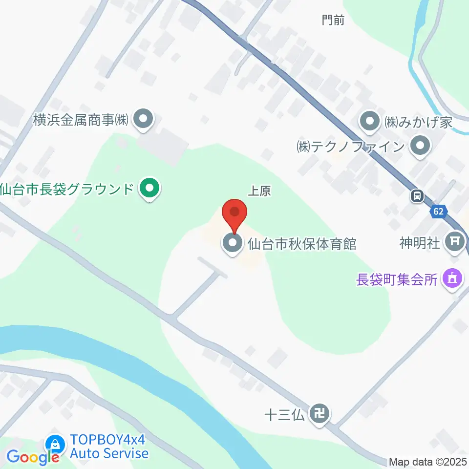 仙台市秋保体育館周辺の駐車場・コインパーキング一覧地図