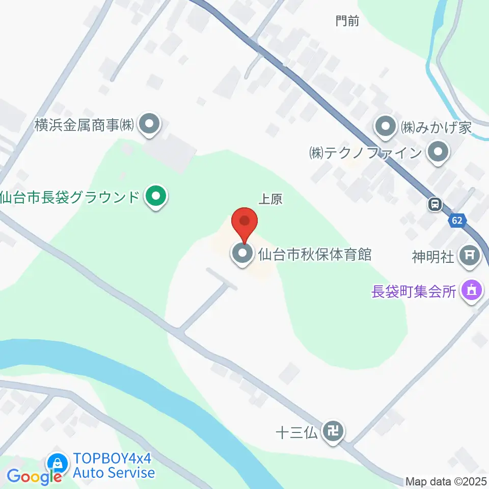仙台市秋保体育館周辺の駐車場・コインパーキング一覧地図