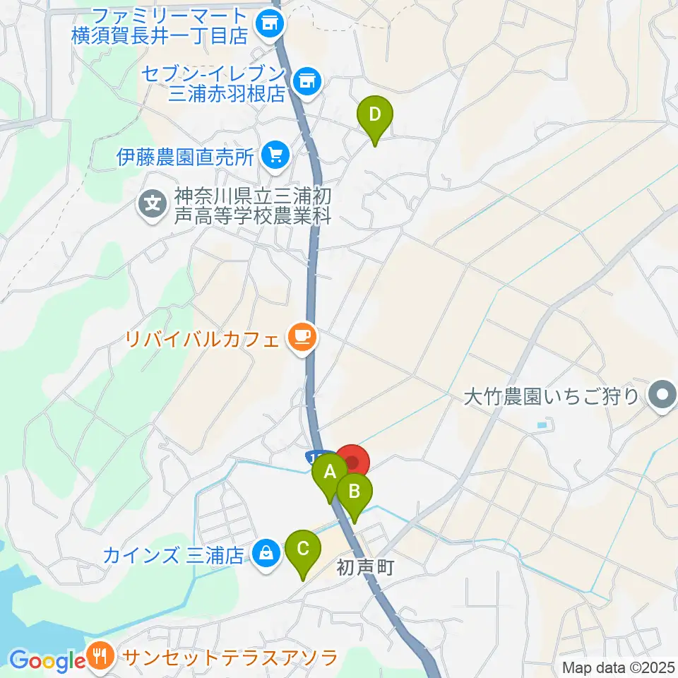 三浦市総合体育館 潮風アリーナ周辺の駐車場・コインパーキング一覧地図