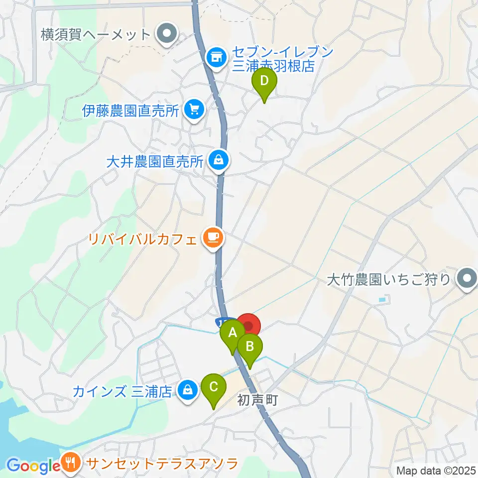 三浦市総合体育館 潮風アリーナ周辺の駐車場・コインパーキング一覧地図