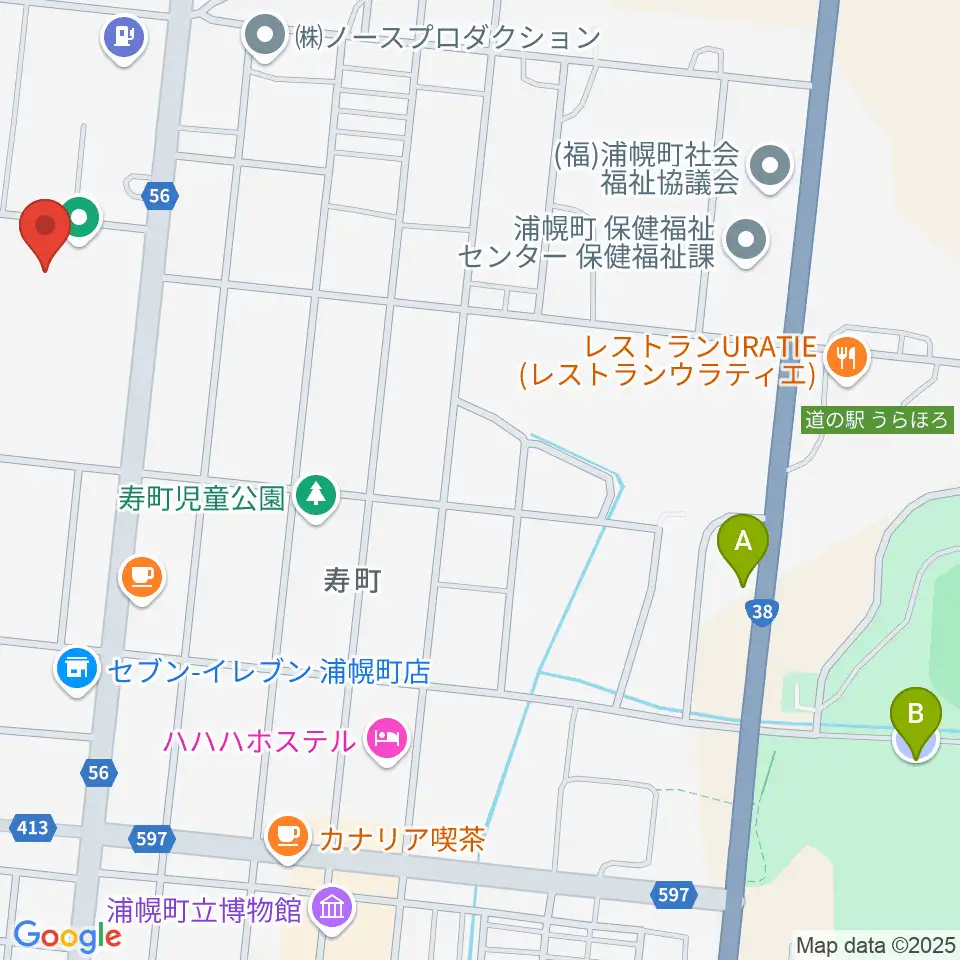 浦幌町総合スポーツセンター周辺の駐車場・コインパーキング一覧地図