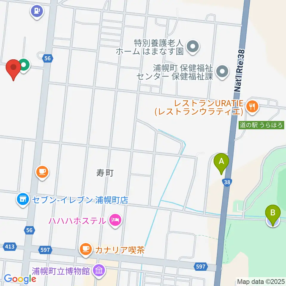 浦幌町総合スポーツセンター周辺の駐車場・コインパーキング一覧地図