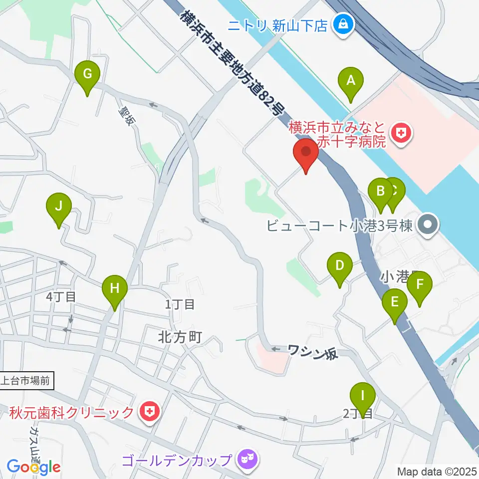 横浜市中スポーツセンター周辺の駐車場・コインパーキング一覧地図