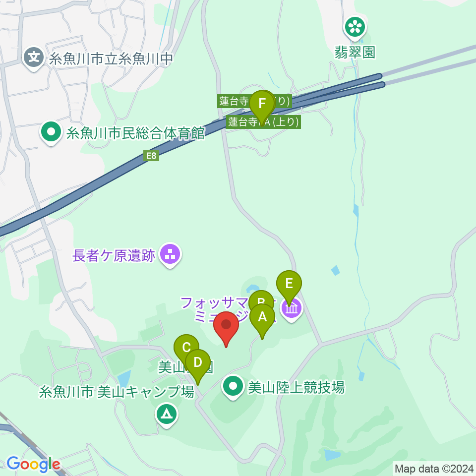 長者ケ原考古館周辺の駐車場・コインパーキング一覧地図