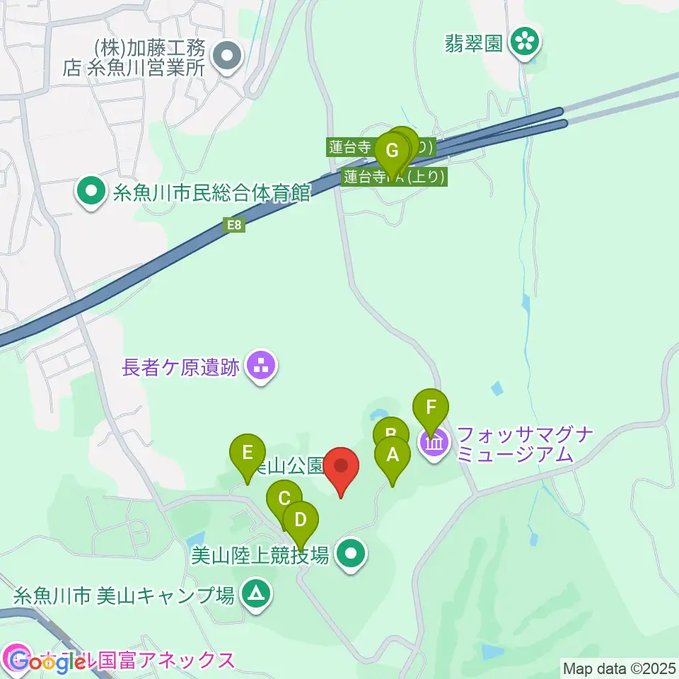 長者ケ原考古館周辺の駐車場・コインパーキング一覧地図