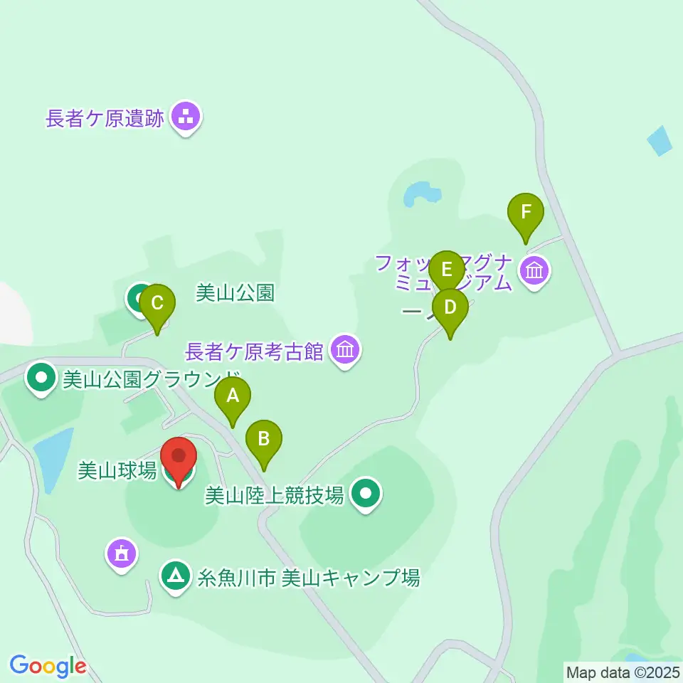 美山球場周辺の駐車場・コインパーキング一覧地図