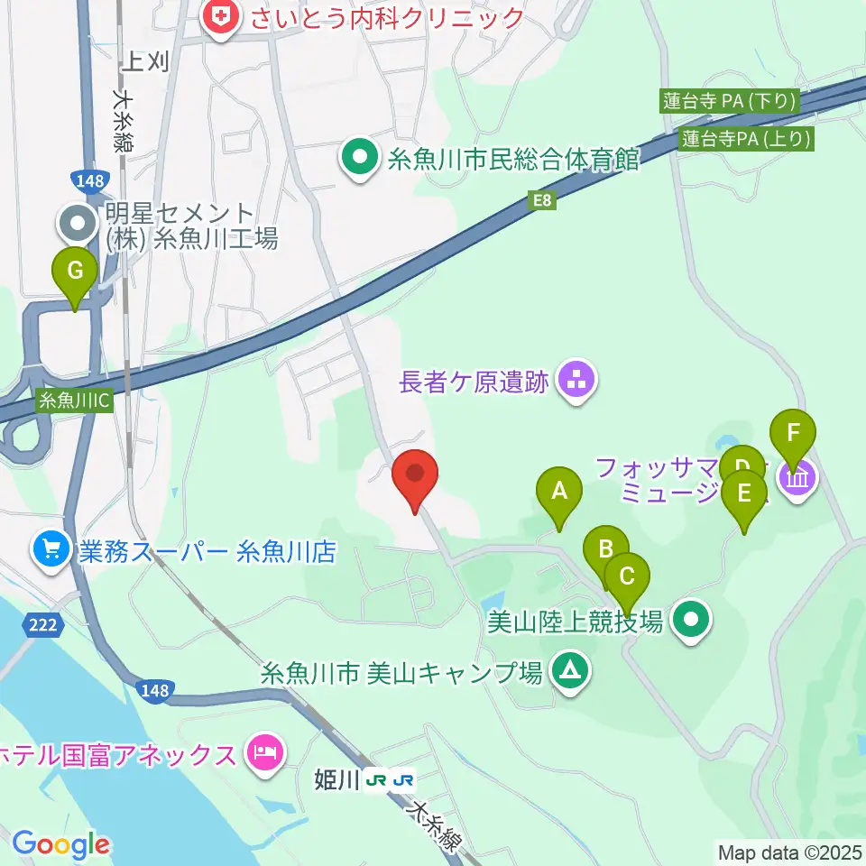 美山多目的グラウンド周辺の駐車場・コインパーキング一覧地図