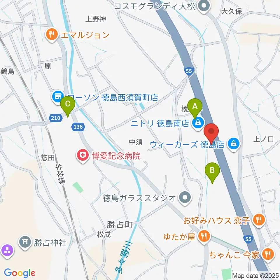 スタジオトリゴロ周辺の駐車場・コインパーキング一覧地図