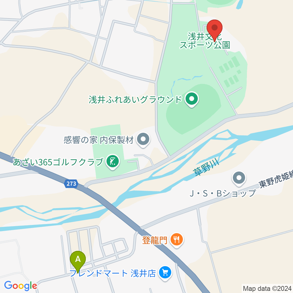 長浜市浅井B＆G海洋センター周辺の駐車場・コインパーキング一覧地図