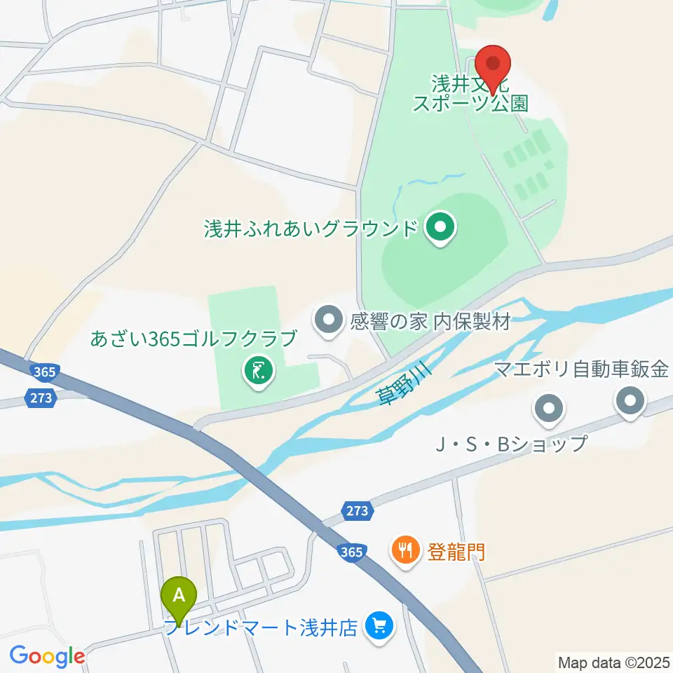 長浜市浅井B＆G海洋センター周辺の駐車場・コインパーキング一覧地図
