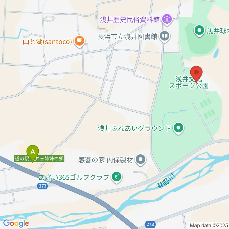長浜市浅井B＆G海洋センター周辺の駐車場・コインパーキング一覧地図