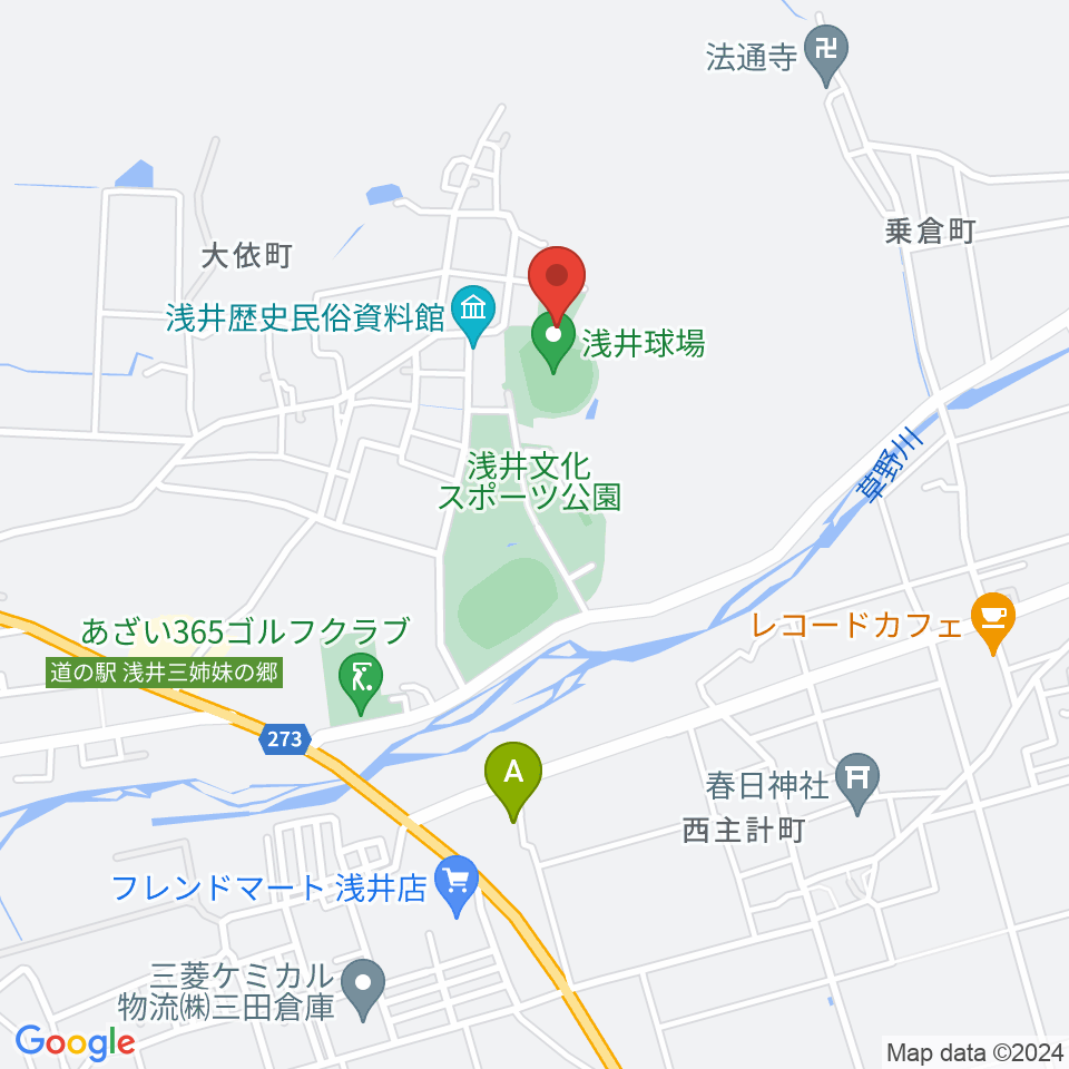 すぱーく浅井周辺の駐車場・コインパーキング一覧地図