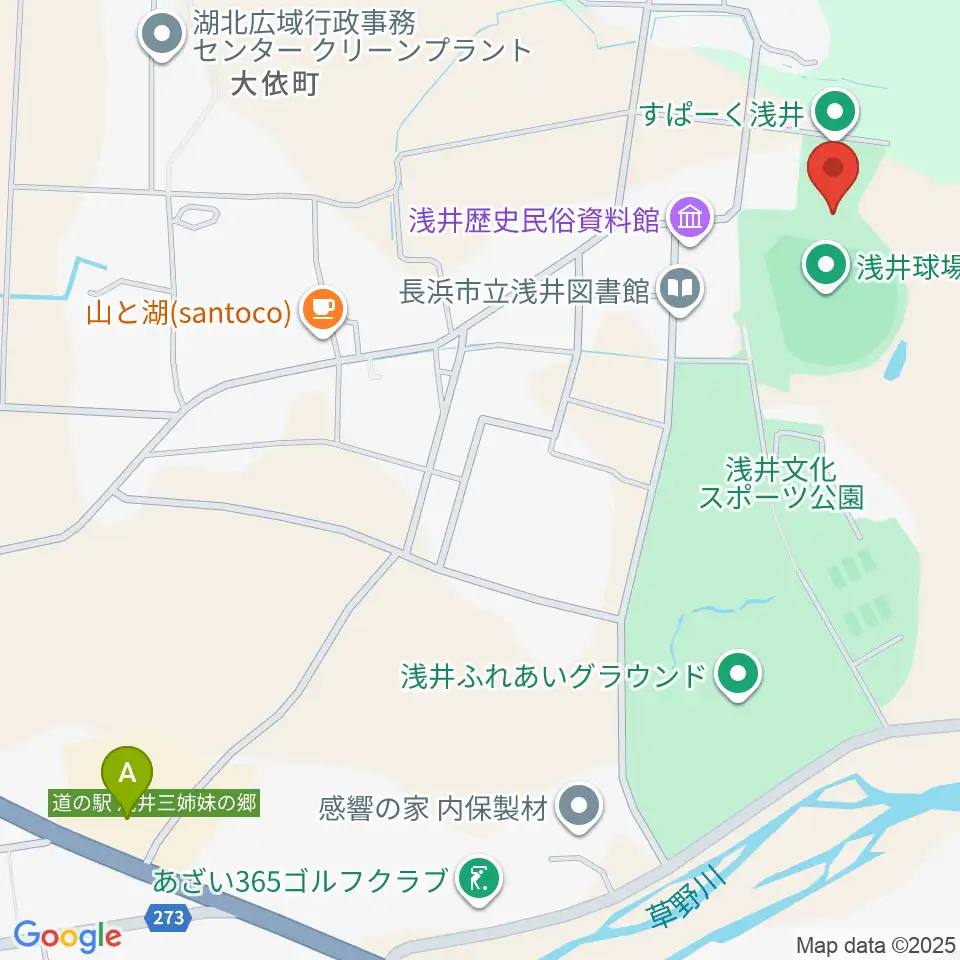 すぱーく浅井周辺の駐車場・コインパーキング一覧地図