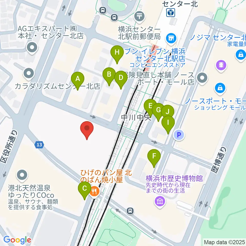 ボッシュホール周辺の駐車場・コインパーキング一覧地図