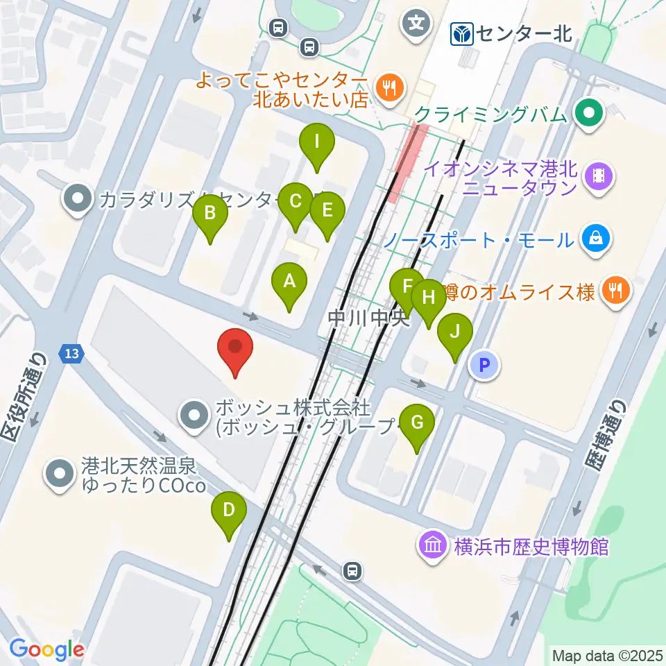 ボッシュホール周辺の駐車場・コインパーキング一覧地図