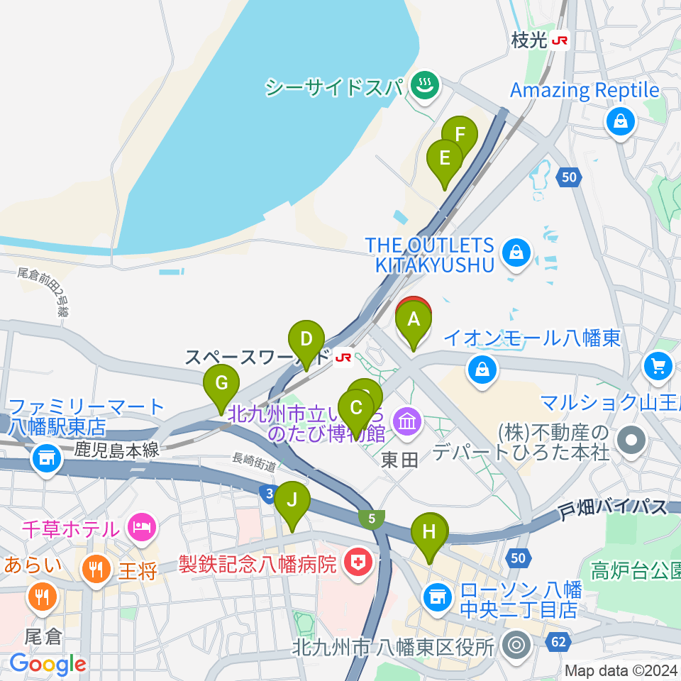 スペースLABO周辺の駐車場・コインパーキング一覧地図