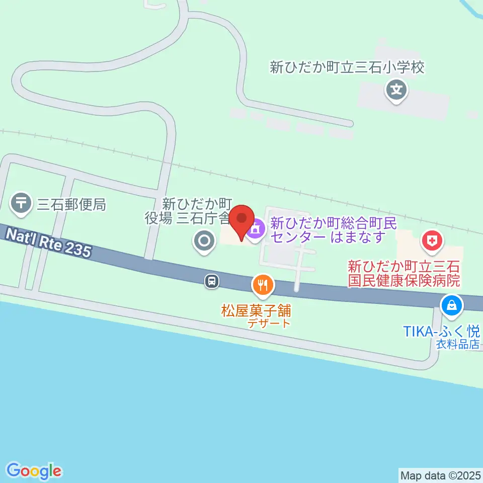 新ひだか町総合町民センターはまなす周辺の駐車場・コインパーキング一覧地図