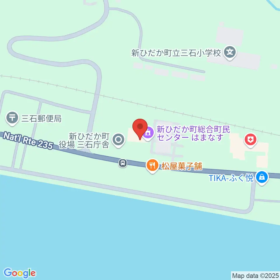 新ひだか町総合町民センターはまなす周辺の駐車場・コインパーキング一覧地図