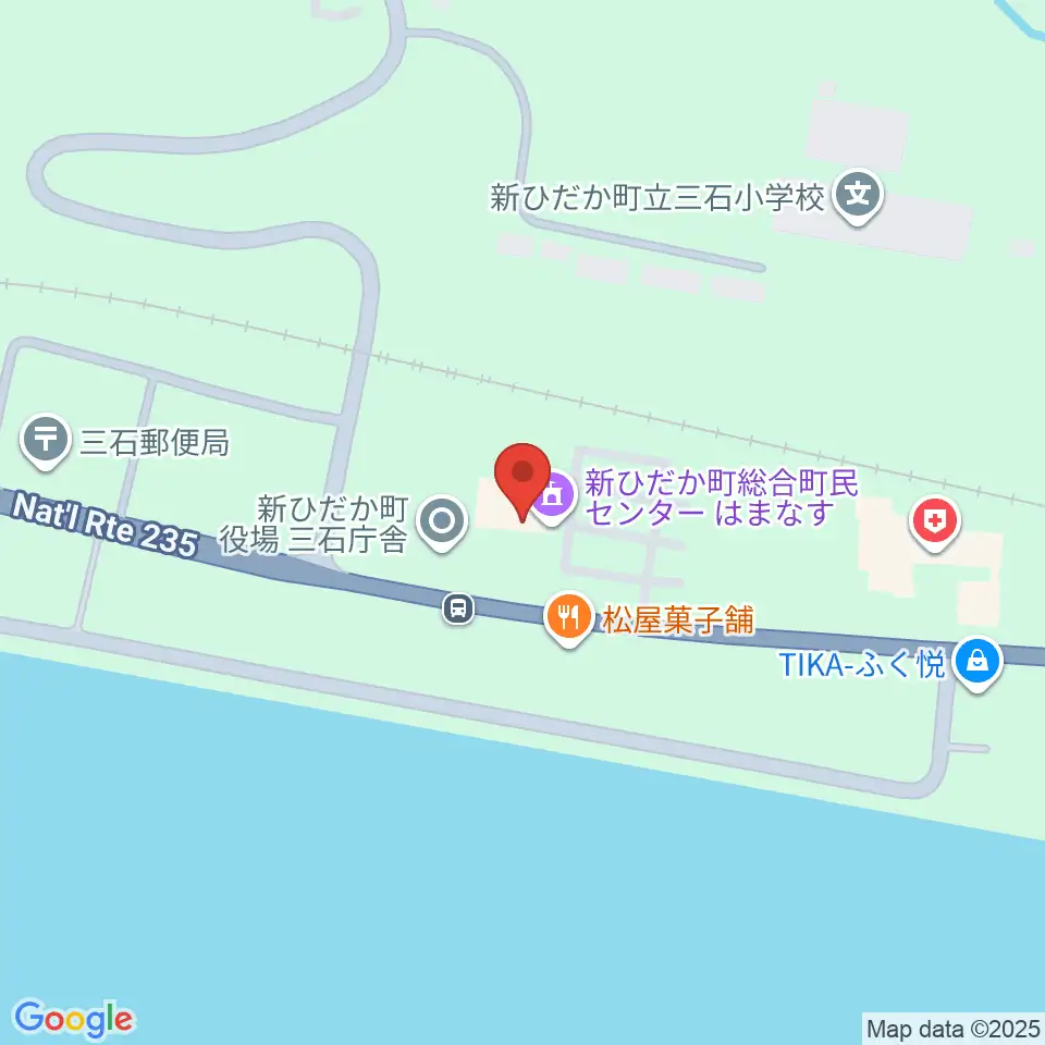 新ひだか町総合町民センターはまなす周辺の駐車場・コインパーキング一覧地図