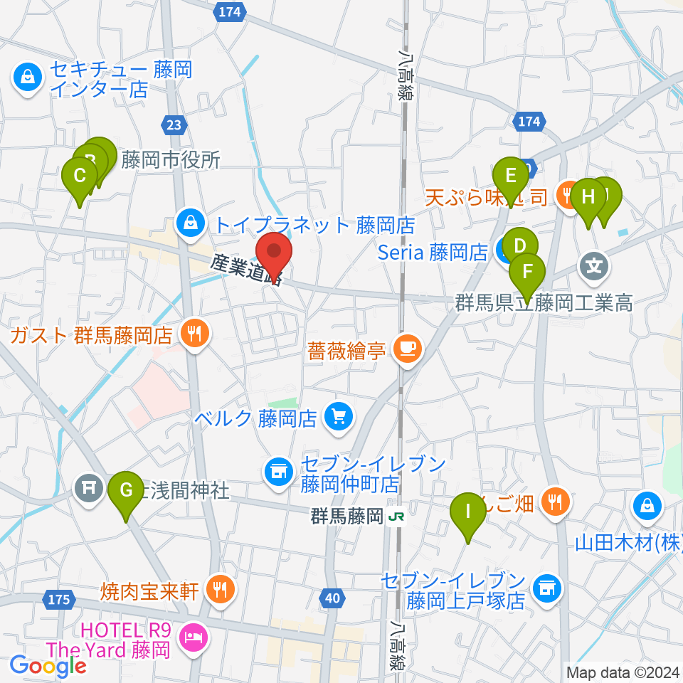 シロシバスタジオ周辺の駐車場・コインパーキング一覧地図