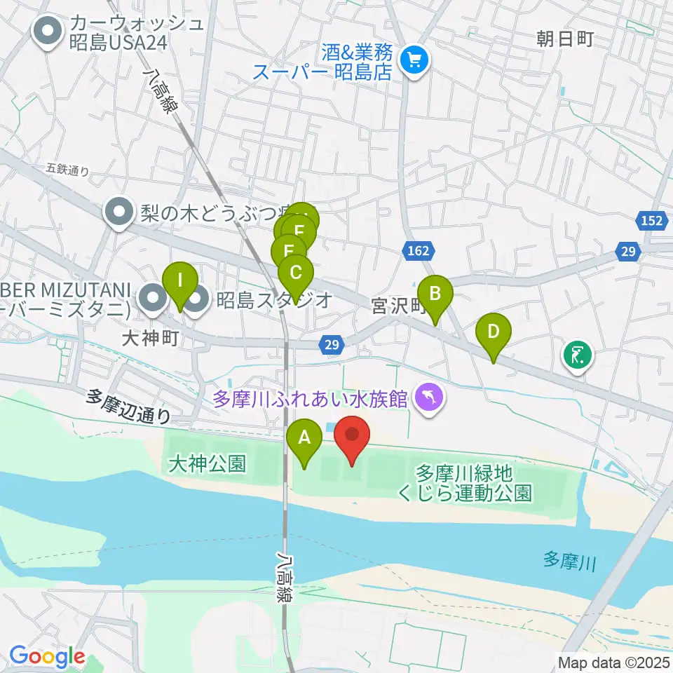 くじら運動公園少年サッカー場周辺の駐車場・コインパーキング一覧地図