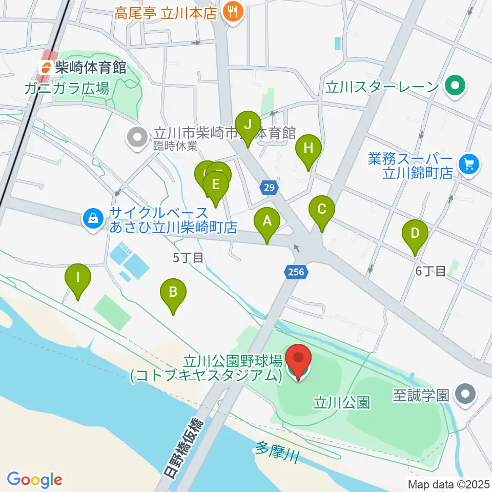 コトブキヤスタジアム周辺の駐車場・コインパーキング一覧地図