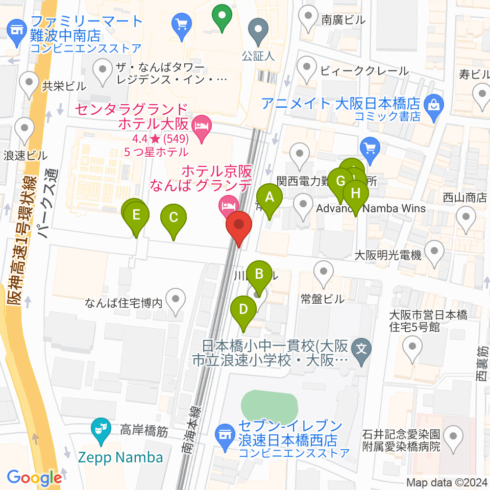 Yogibo META VALLEY周辺の駐車場・コインパーキング一覧地図