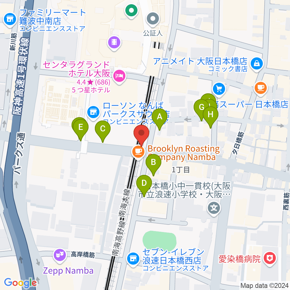 Yogibo META VALLEY周辺の駐車場・コインパーキング一覧地図