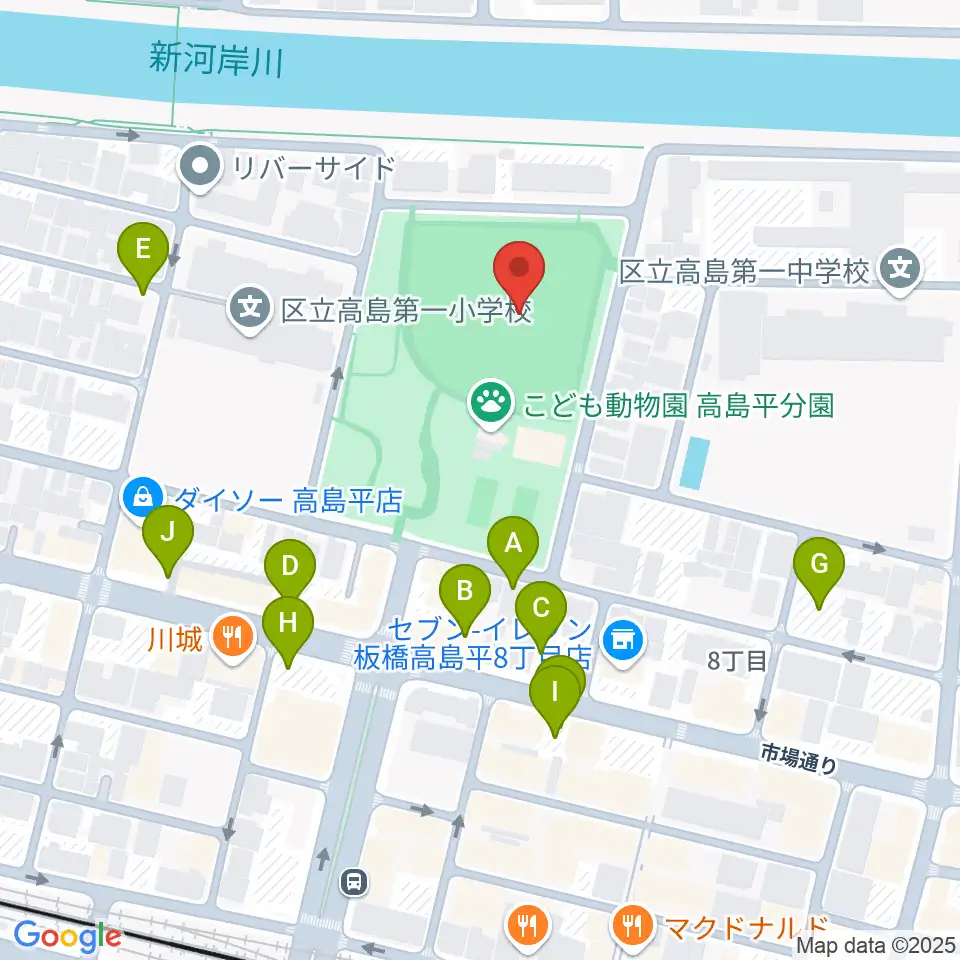 徳丸ヶ原野球場周辺の駐車場・コインパーキング一覧地図