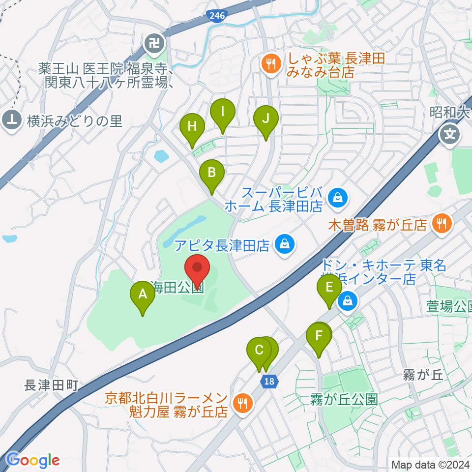 玄海田公園運動広場周辺の駐車場・コインパーキング一覧地図