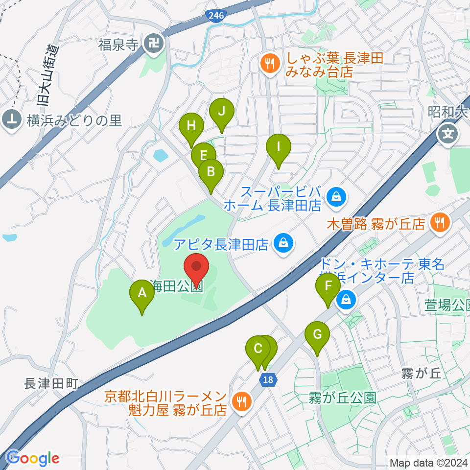 玄海田公園運動広場周辺の駐車場・コインパーキング一覧地図