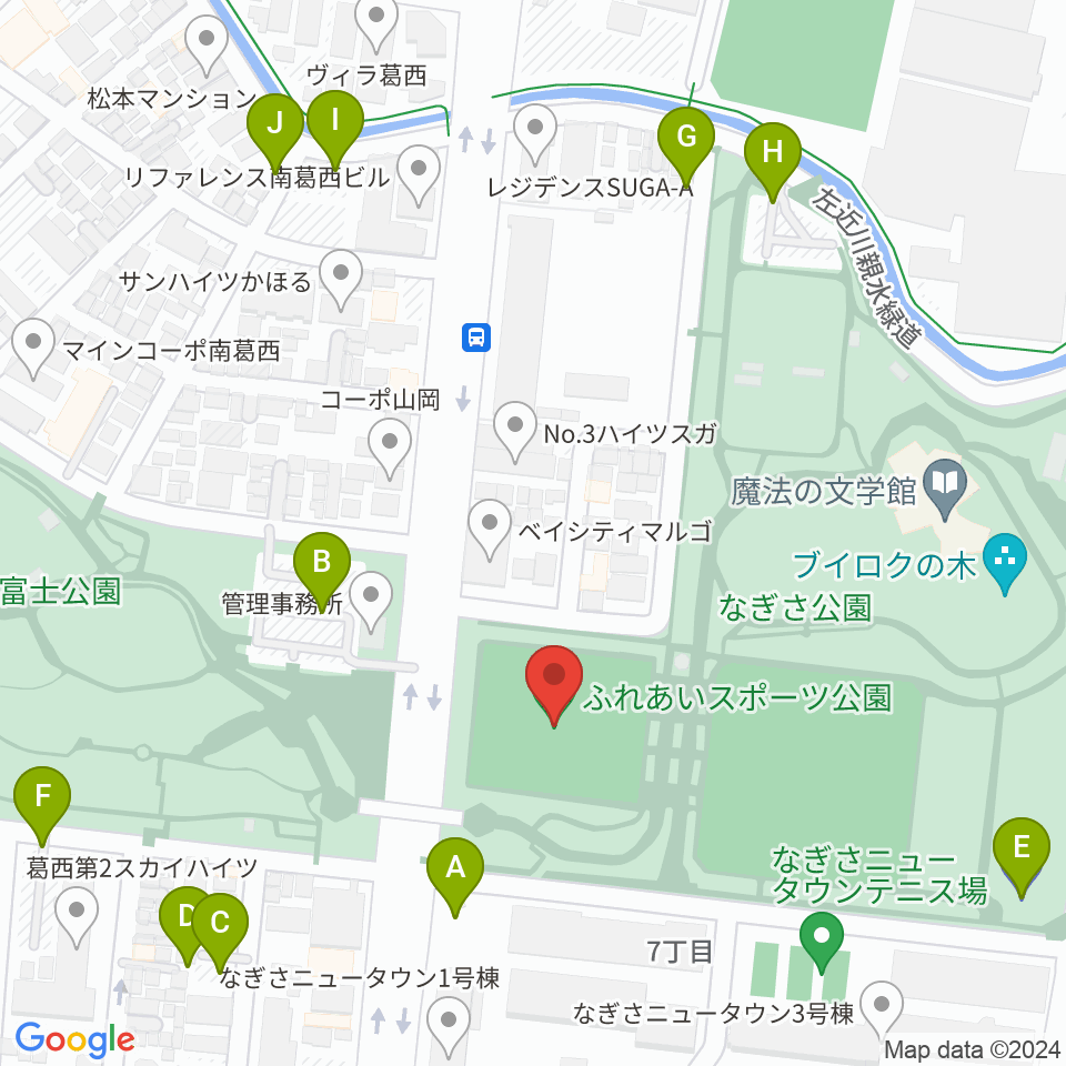 なぎさ公園スポーツ広場周辺の駐車場・コインパーキング一覧地図