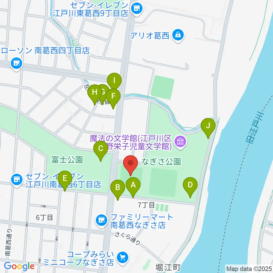なぎさ公園スポーツ広場周辺の駐車場・コインパーキング一覧地図