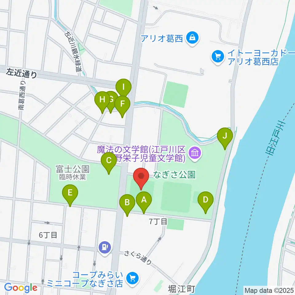 なぎさ公園スポーツ広場周辺の駐車場・コインパーキング一覧地図