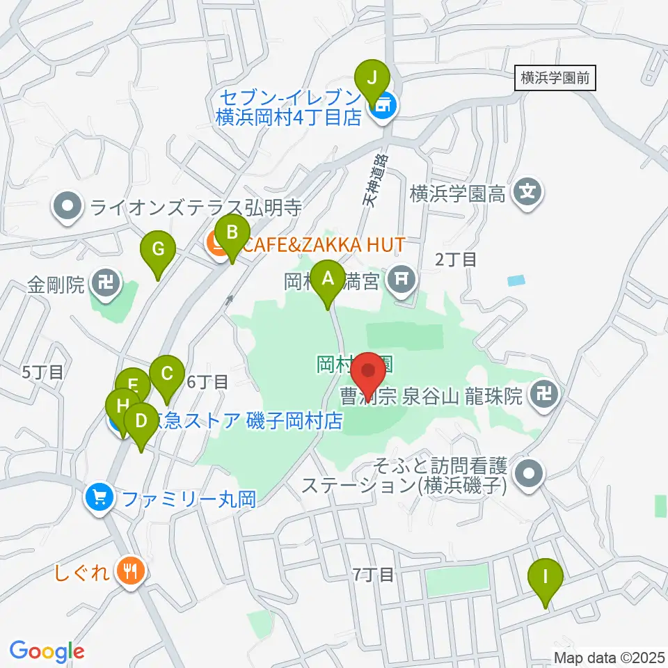 岡村公園野球場周辺の駐車場・コインパーキング一覧地図