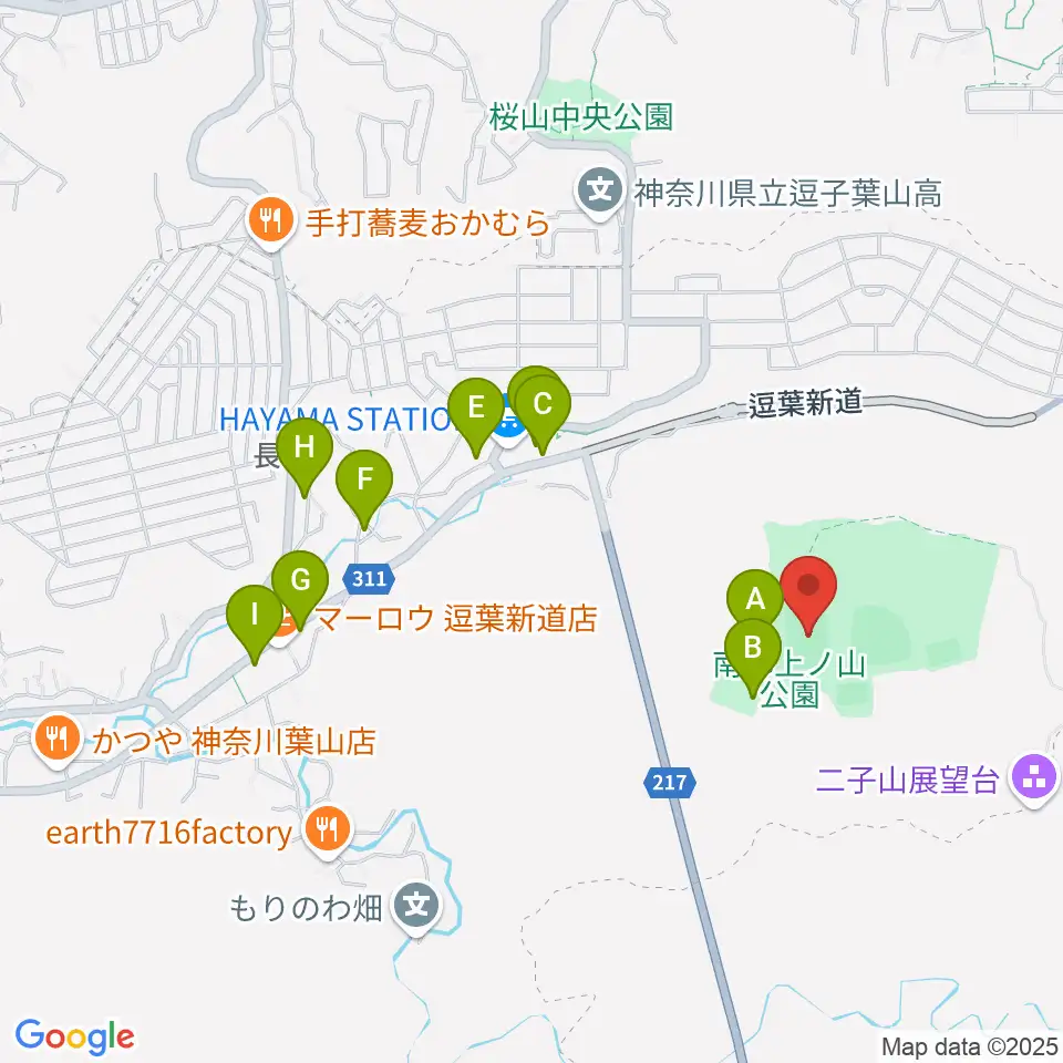 南郷上ノ山公園多目的グラウンド周辺の駐車場・コインパーキング一覧地図