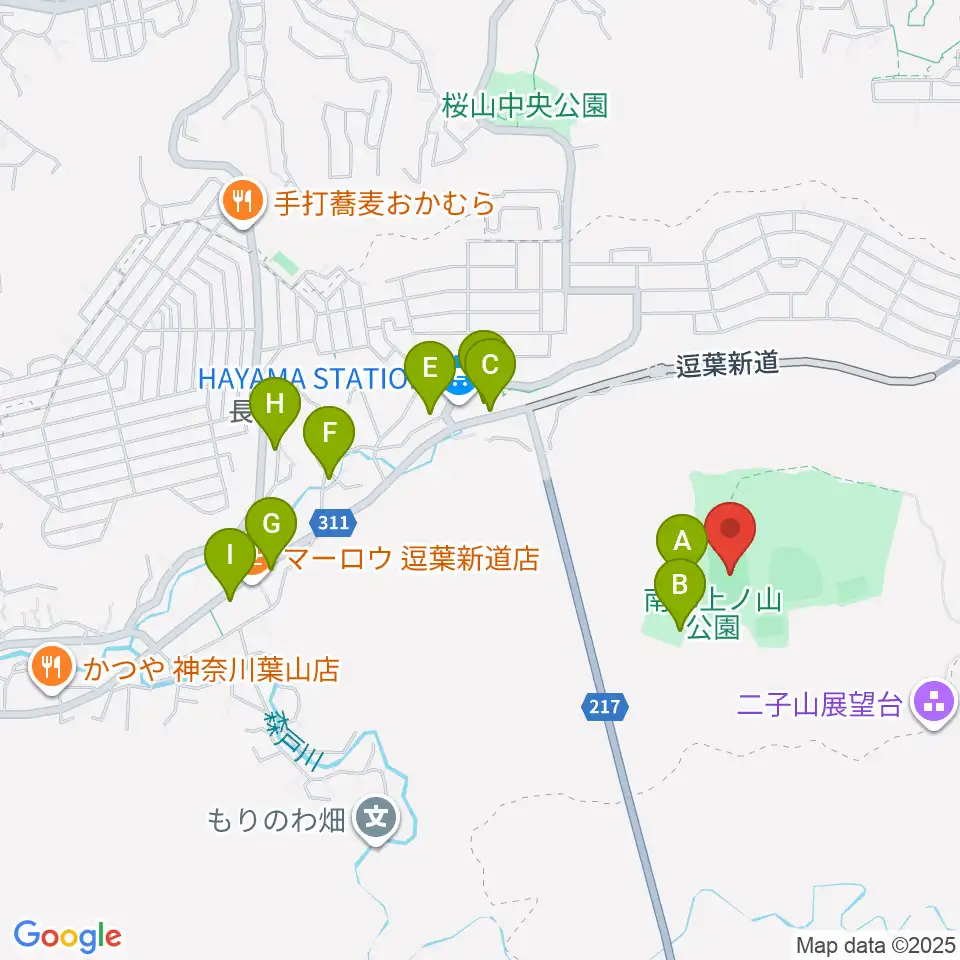 南郷上ノ山公園多目的グラウンド周辺の駐車場・コインパーキング一覧地図