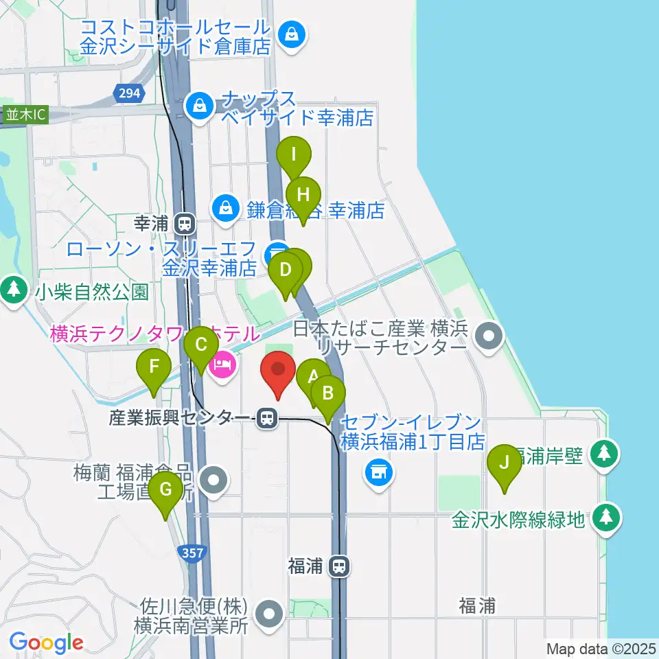 金沢産業振興センター サブグラウンド周辺の駐車場・コインパーキング一覧地図