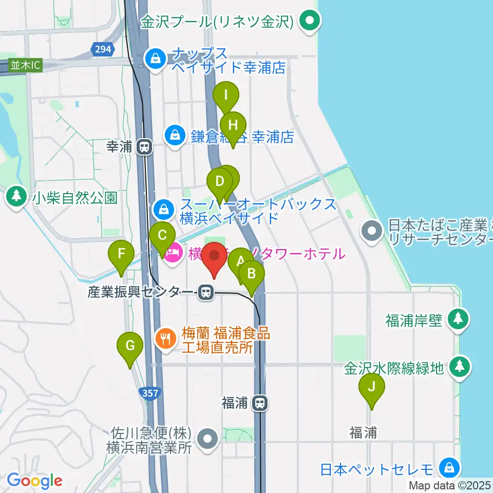 金沢産業振興センター サブグラウンド周辺の駐車場・コインパーキング一覧地図