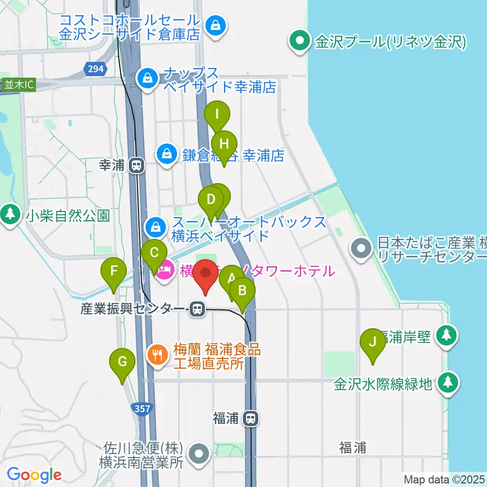 金沢産業振興センター サブグラウンド周辺の駐車場・コインパーキング一覧地図