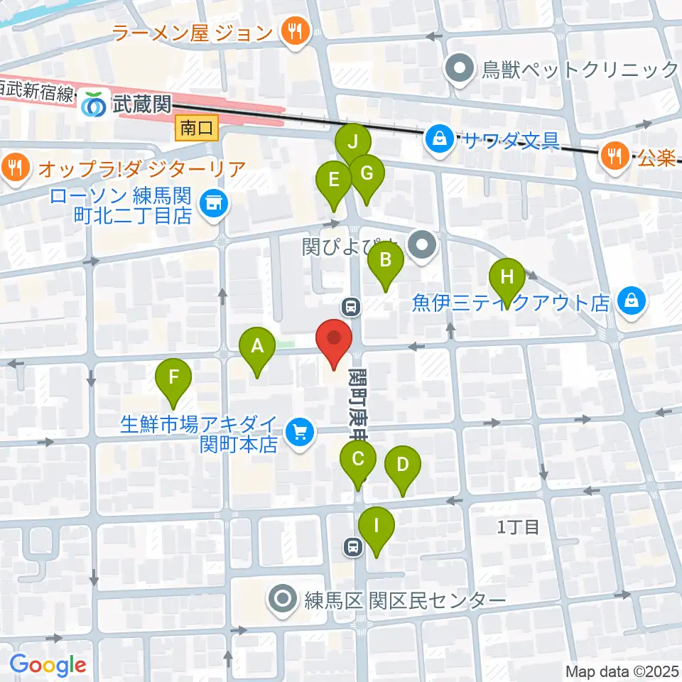 サウンドショット武蔵関店周辺の駐車場・コインパーキング一覧地図