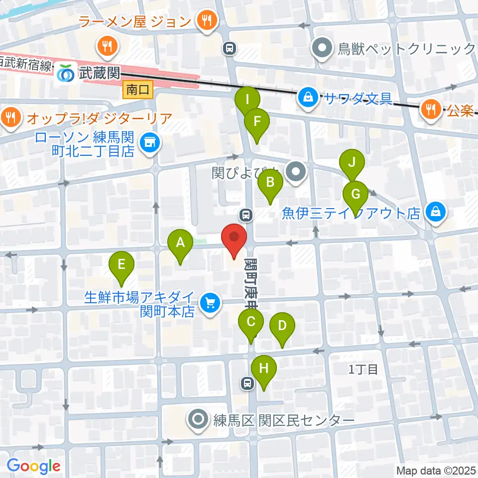 サウンドショット武蔵関店周辺の駐車場・コインパーキング一覧地図