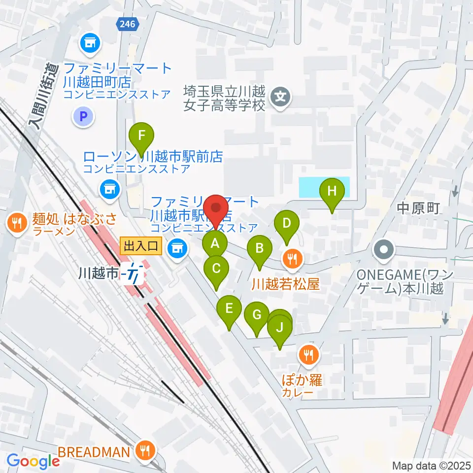 スタジオチコ周辺の駐車場・コインパーキング一覧地図