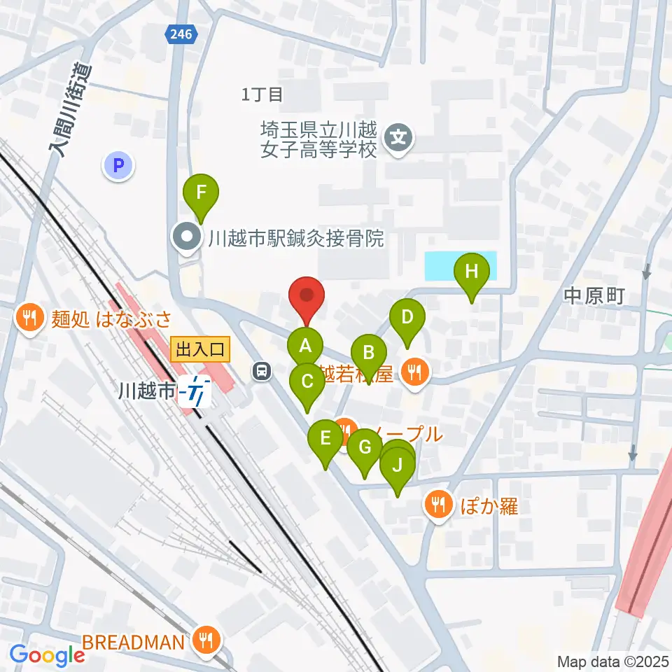 スタジオチコ周辺の駐車場・コインパーキング一覧地図