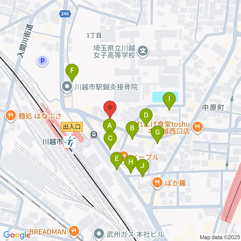 スタジオチコ周辺の駐車場・コインパーキング一覧地図