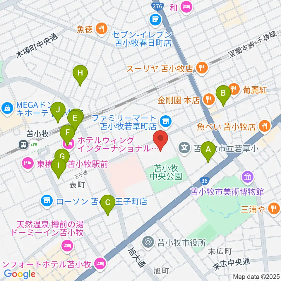 nepiaアイスアリーナ周辺の駐車場・コインパーキング一覧地図