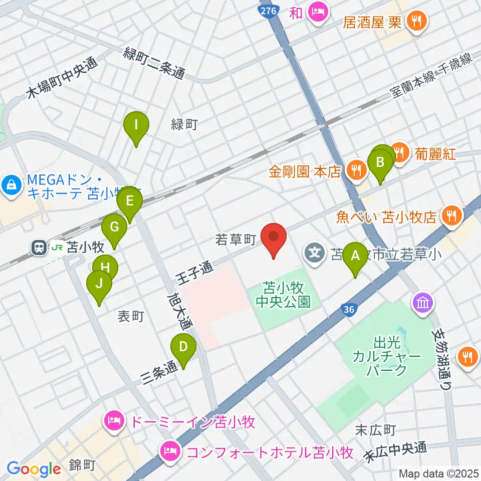 nepiaアイスアリーナ周辺の駐車場・コインパーキング一覧地図