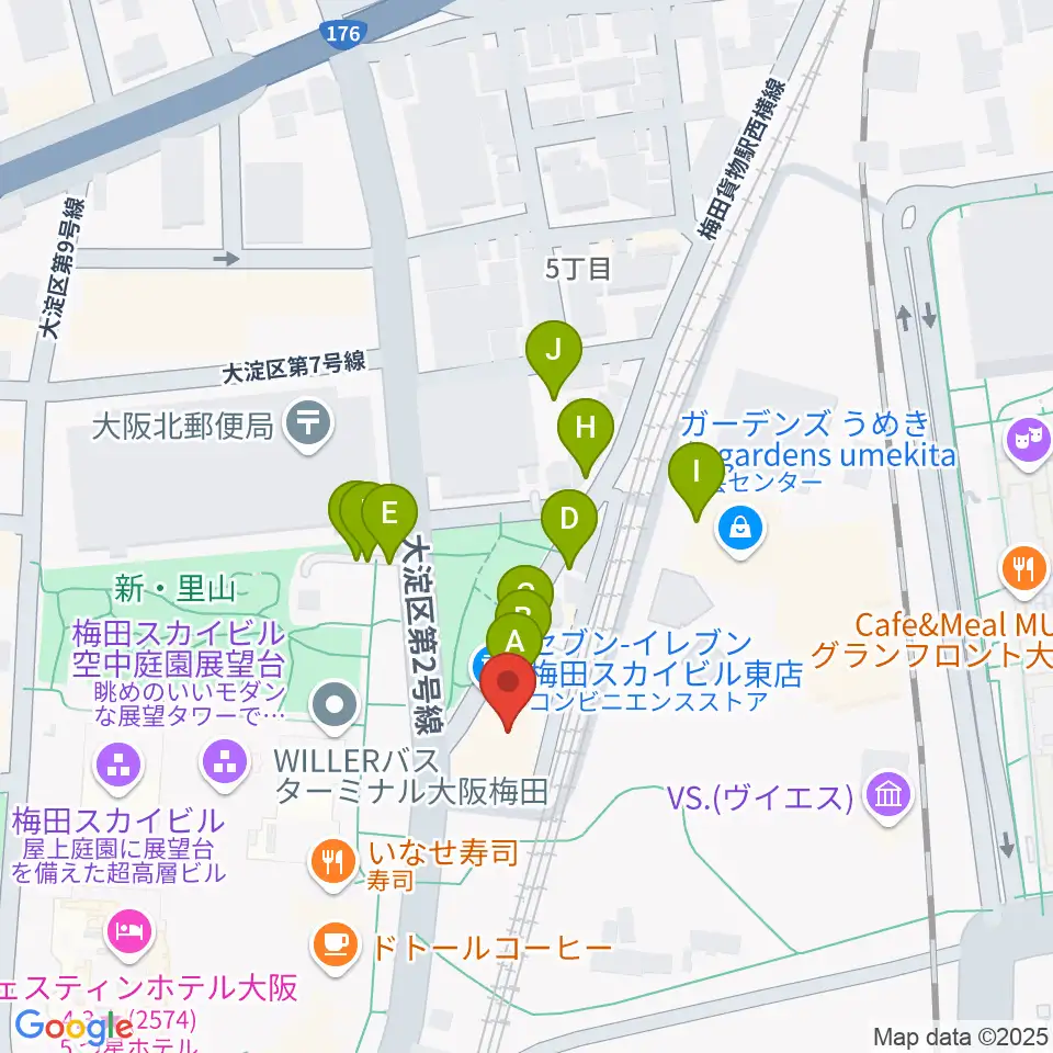 7th Note周辺の駐車場・コインパーキング一覧地図