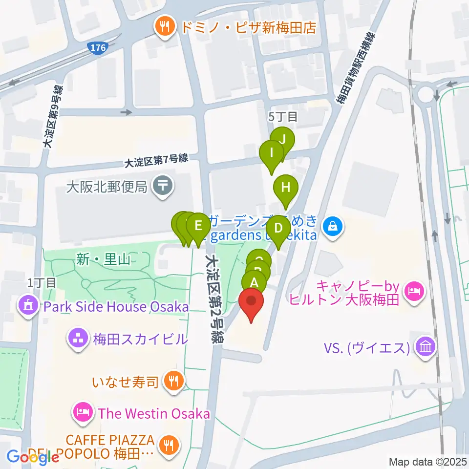 7th Note周辺の駐車場・コインパーキング一覧地図
