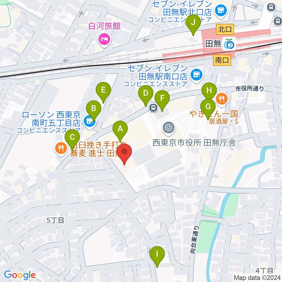 西東京市南町スポーツ・文化交流センターきらっと周辺の駐車場・コインパーキング一覧地図